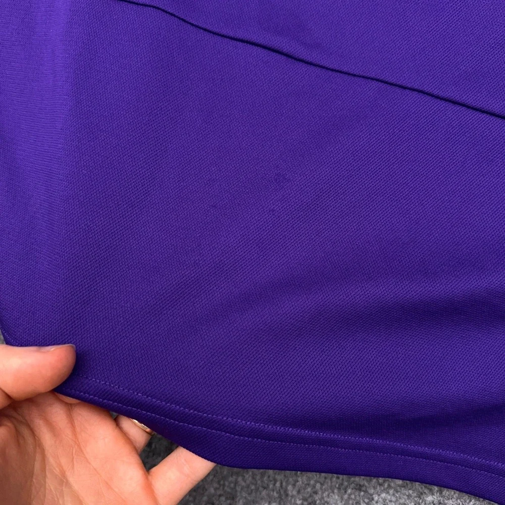Adidas Orlando City SC Polo Shirt Men's XL Purple Climalite Stretch Soccer MLS
